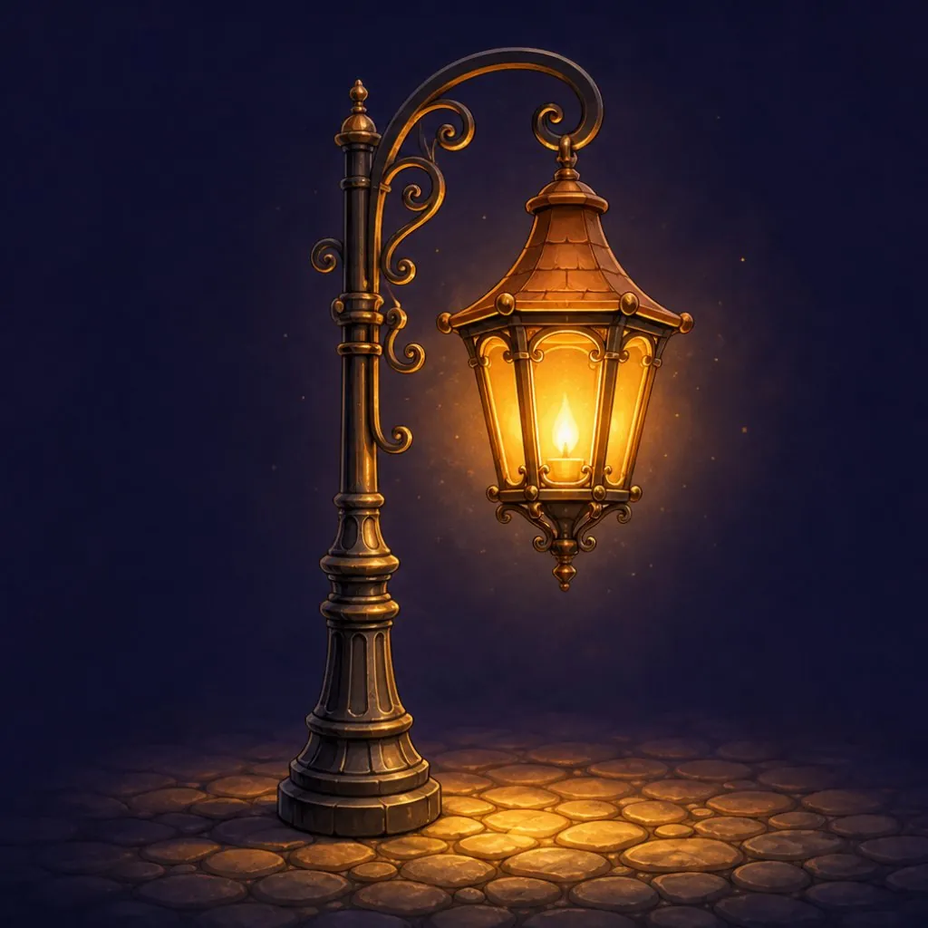 Lantern-lit street in Numblewick